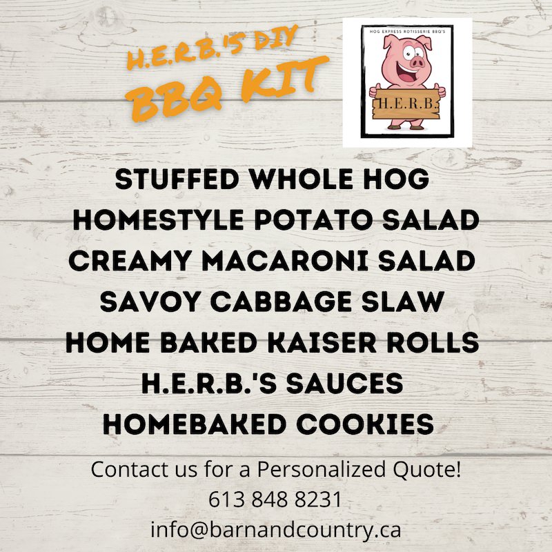 DIY BBQ Hog Menu DIY BBQ Hog Menu